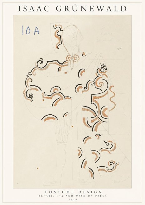 Isaac Grünewald Costume Design VIII No1 - Poszter