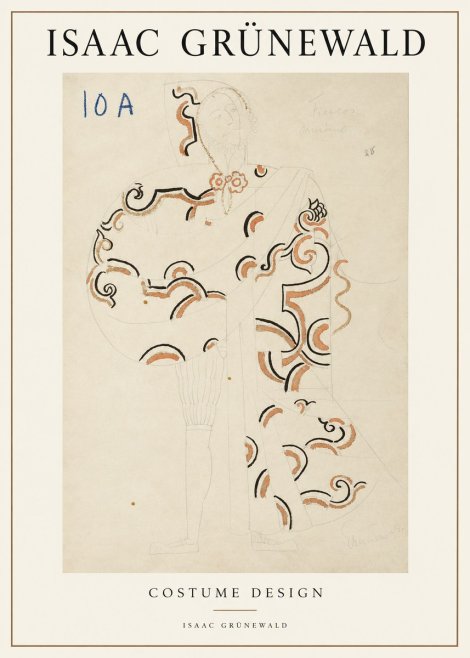 Isaac Grünewald Costume Design VIII No2 - Poszter