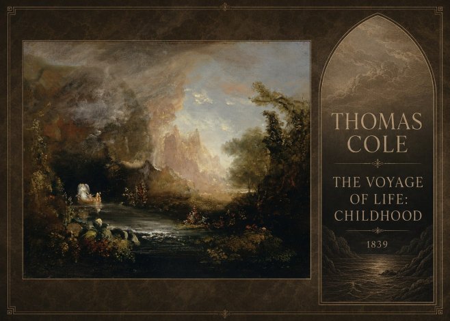 Thomas Cole The Voyage of Life: Childhood II No4 - Poszter
