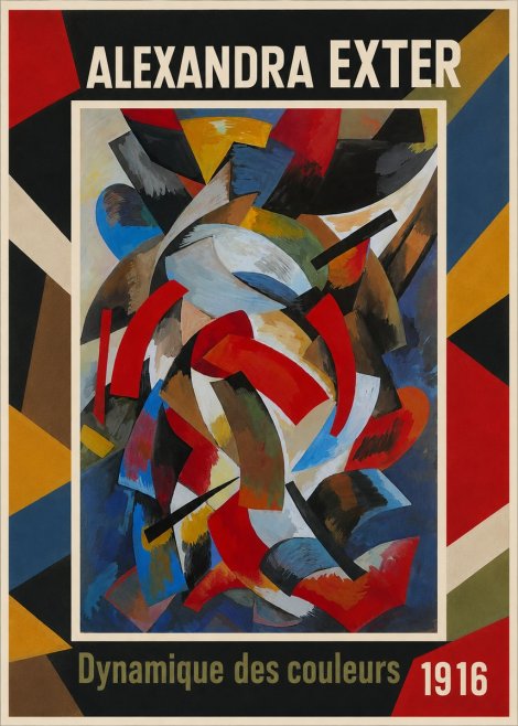 Alexandra Exter Dynamique Des Couleurs 1916 No1 - Poszter