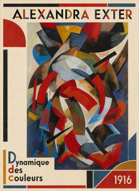 Alexandra Exter Dynamique Des Couleurs 1916 No3 - Poszter