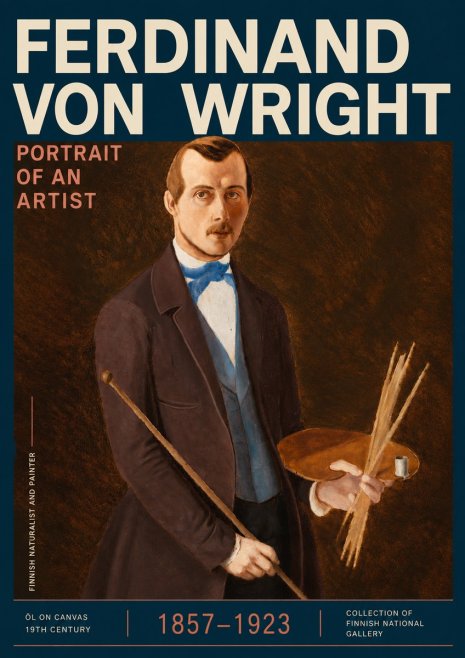 Ferdinand von Wright Portrait of an Artist No3 - Poszter