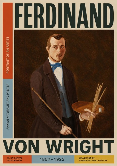 Ferdinand von Wright Portrait of an Artist No4 - Poszter
