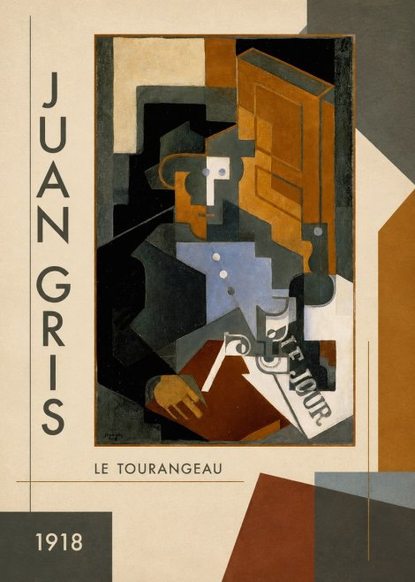 Juan Gris Le Tourangeau No3 - Poszter