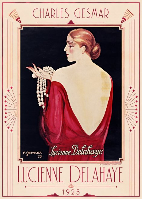 Charles Gesmar Lucienne Delahaye No1 - Poszter