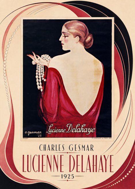 Charles Gesmar Lucienne Delahaye No3 - Poszter