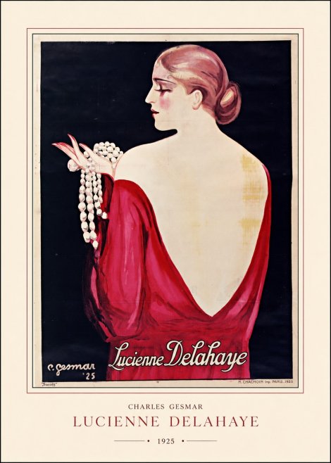Charles Gesmar Lucienne Delahaye No4 - Poszter