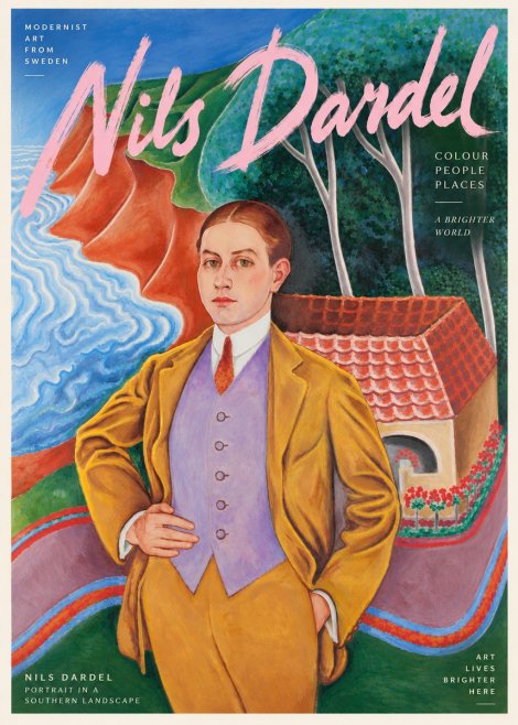 Nils Dardel Portrait in a Southern Landscape No6 - Poszter