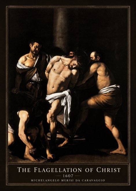 Michelangelo Merisi da Caravaggio The Flagellation of Christ No1 - Poszter