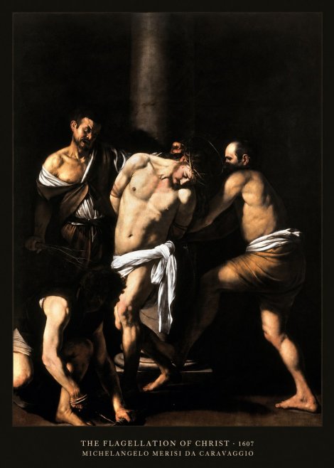 Michelangelo Merisi da Caravaggio The Flagellation of Christ No5 - Poszter