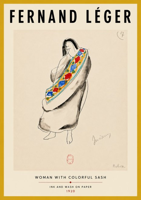 Fernand Léger Indienne, Bolivia No4 - Poszter