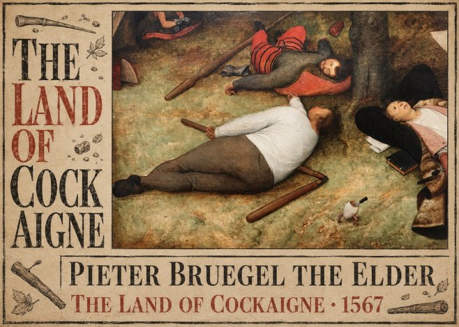 Pieter Bruegel The Land of Cockaigne I No6 - Poszter