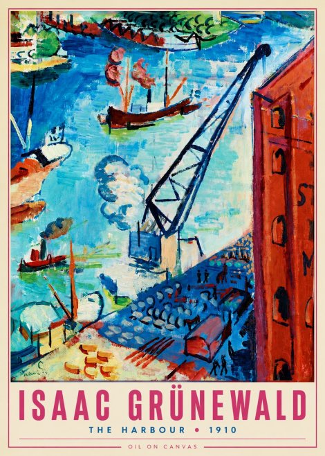 Isaac Grünewald The Harbour No3 - Poszter