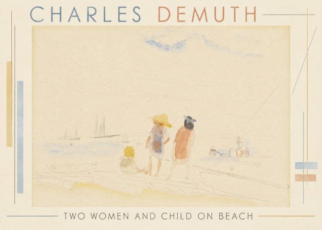 Charles Demuth Two Women and Child on Beach No2 - Poszter