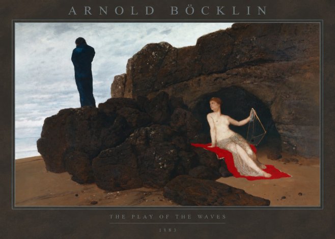 Arnold Böcklin The Play of the Waves No2 - Poszter