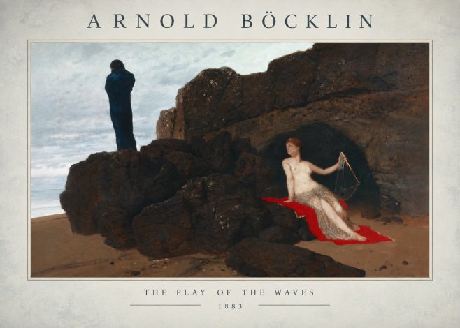 Arnold Böcklin The Play of the Waves No3 - Poszter
