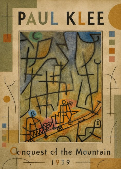 Paul Klee Conquest of the Mountain II No4 - Poszter