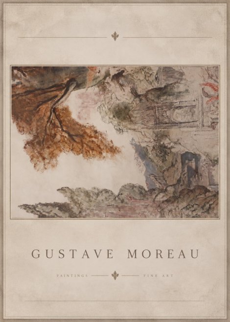 Gustave Moreau Architectural Study No4 - Poszter