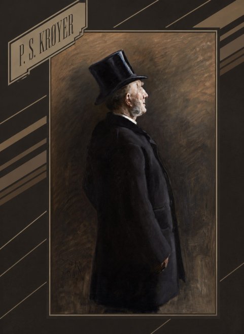 P.S. Krøyer Portrait of a Man in a Top Hat No5 - Poszter