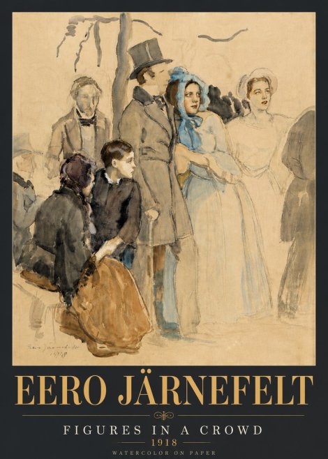 Eero Järnefelt Figures in a Crowd No6 - Poszter