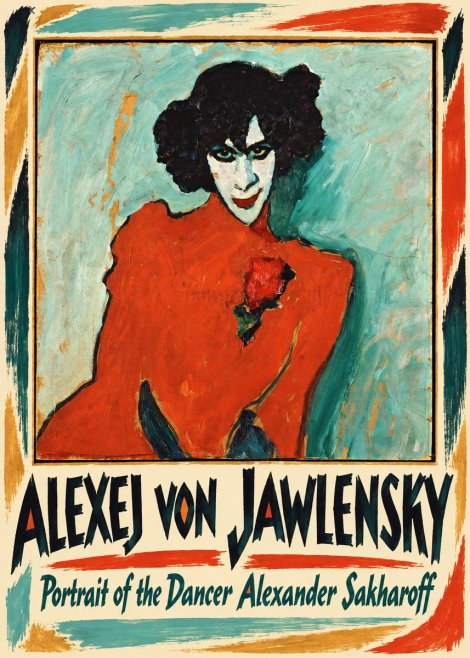 Alexej von Jawlensky Portrait of the Dancer Alexander Sakharoff No1 - Poszter