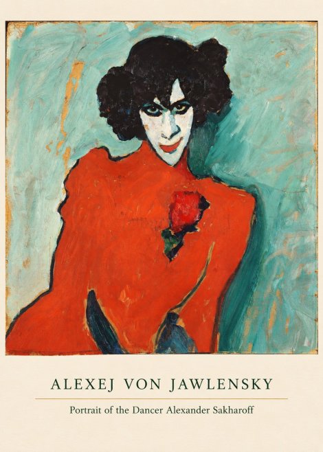 Alexej von Jawlensky Portrait of the Dancer Alexander Sakharoff No5 - Poszter