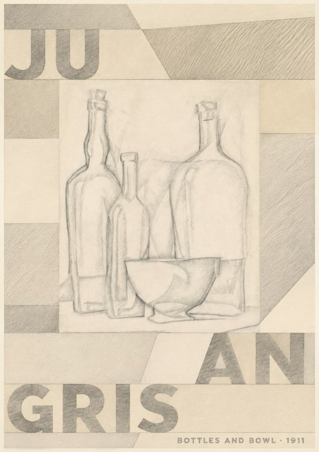 Juan Gris Bottles and Bowl No4 - Poszter