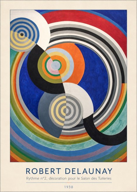 Robert Delaunay Rythme N°2, Décoration Pour Le Salon Des Tuileries No3 - Poszter