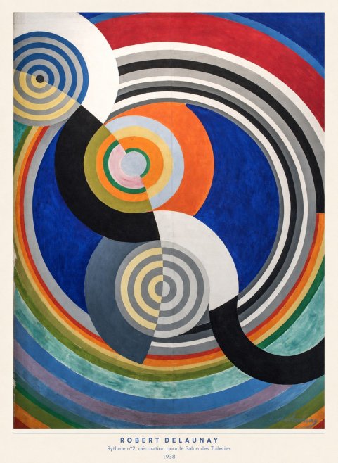 Robert Delaunay Rythme N°2, Décoration Pour Le Salon Des Tuileries No5 - Poszter