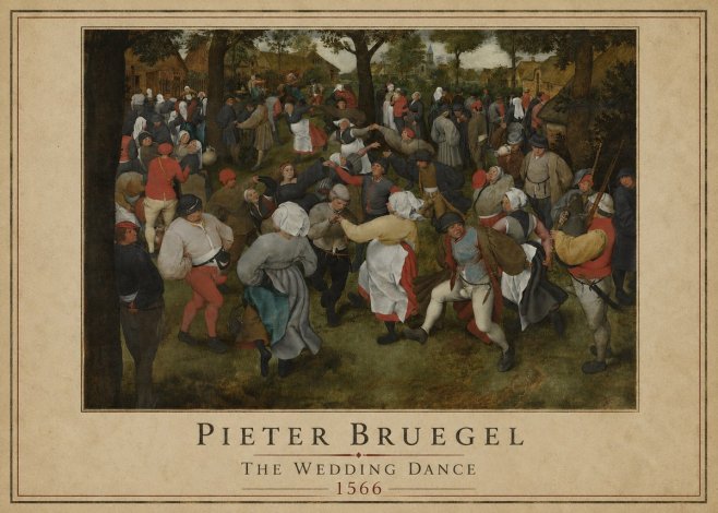 Pieter Bruegel The Wedding Dance I No1 - Poszter