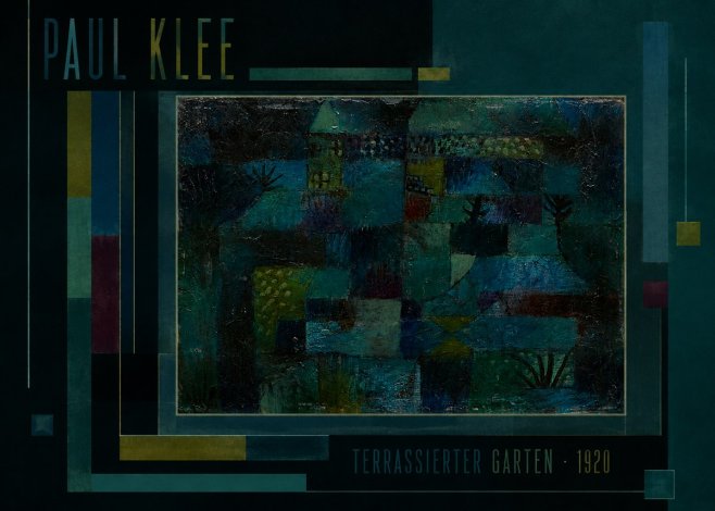 Paul Klee Terrassierter Garten No2 - Poszter
