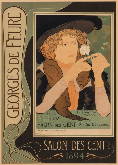Georges de Feure Salon Des Cent - 1894 No3 - Poszter