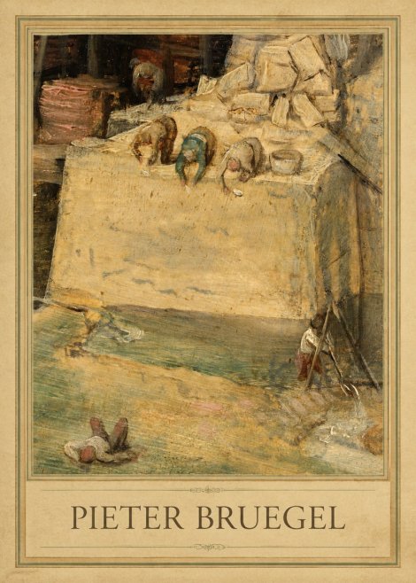 Pieter Bruegel Figures on the Embankment No5 - Poszter