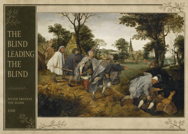 Pieter Bruegel The Blind Leading the Blind I No2 - Poszter