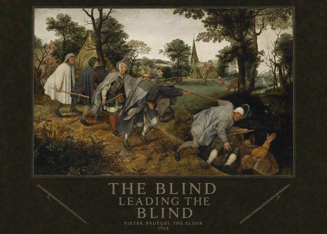 Pieter Bruegel The Blind Leading the Blind I No4 - Poszter