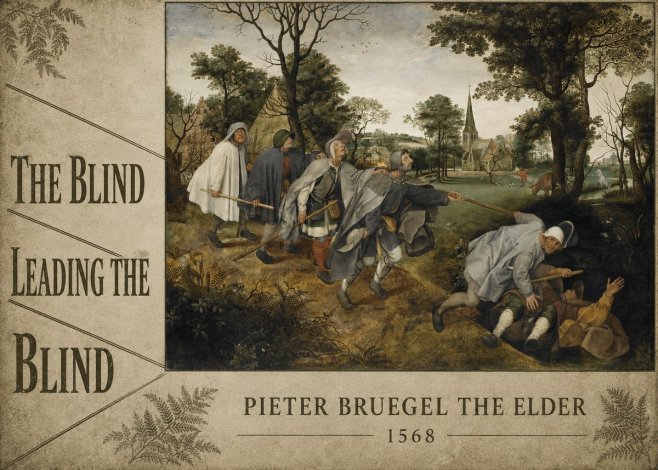 Pieter Bruegel The Blind Leading the Blind I No6 - Poszter