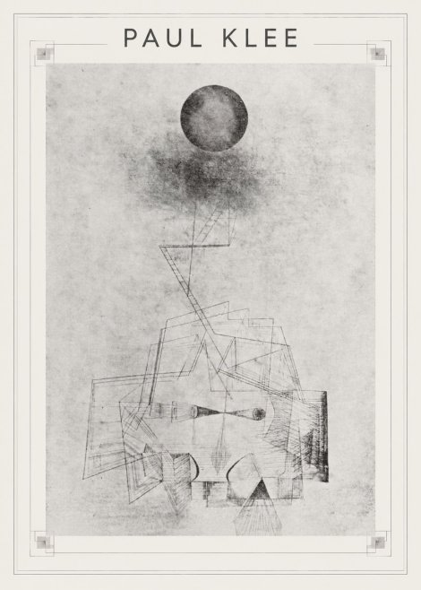 Paul Klee Abstract Study with Sphere and Ladder No1 - Poszter