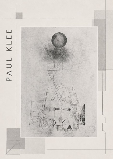 Paul Klee Abstract Study with Sphere and Ladder No2 - Poszter