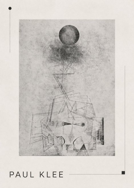 Paul Klee Abstract Study with Sphere and Ladder No3 - Poszter
