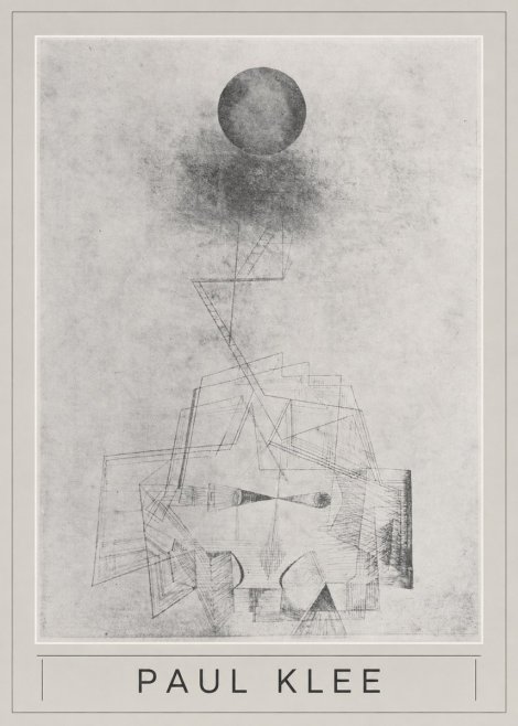 Paul Klee Abstract Study with Sphere and Ladder No5 - Poszter