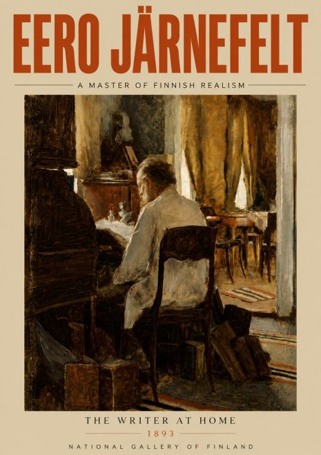Eero Järnefelt The Writer at Home No5 - Poszter