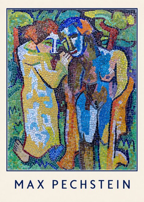 Max Pechstein Couple in Mosaic No4 - Poszter