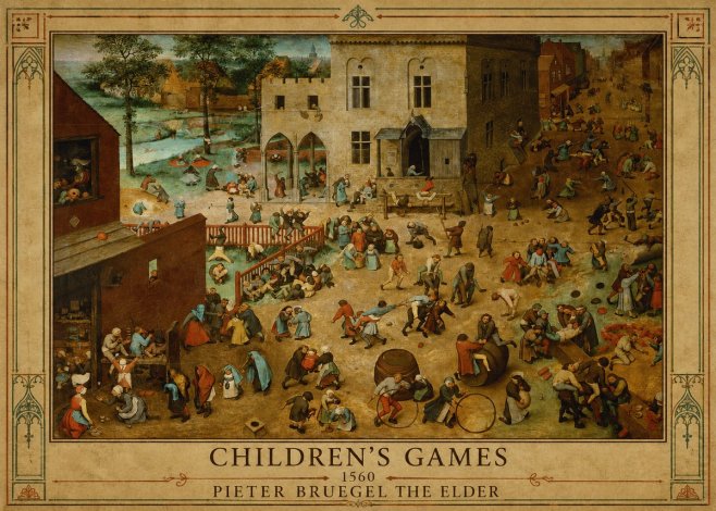 Pieter Bruegel Children's Games II No1 - Poszter