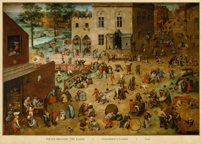Pieter Bruegel Children's Games II No5 - Poszter