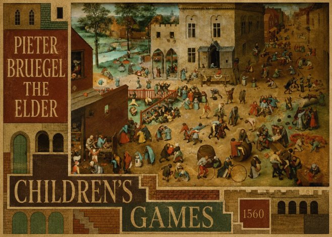 Pieter Bruegel Children's Games II No6 - Poszter