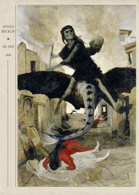 Arnold Böcklin Die Pest II No4 - Poszter