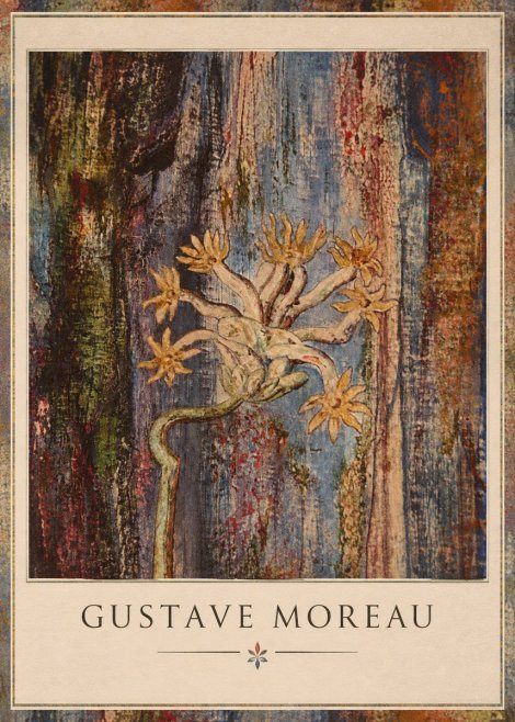 Gustave Moreau Fleur Mystérieuse No1 - Poszter
