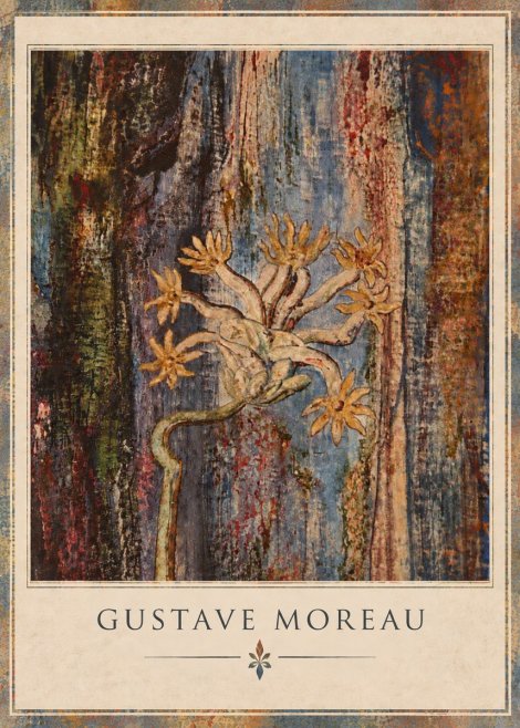 Gustave Moreau Fleur Mystérieuse No4 - Poszter