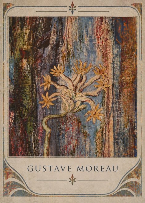 Gustave Moreau Fleur Mystérieuse No5 - Poszter