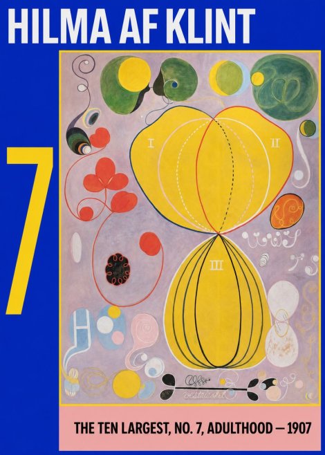 Hilma af Klint The Ten Largest, No. 7, Adulthood No3 - Poszter
